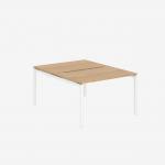 Bisley Office Desk With Goalpost Frame And 1200mm Desktop – 2 Person 