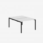 Bisley Office Desk With Goalpost Frame And 1200mm Desktop – 2 Person 