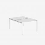Bisley Office Desk With Goalpost Frame And 1200mm Desktop – 2 Person 
