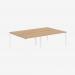 Bisley Office Desk With Goalpost Frame And 1200mm Desktop – 4 Person 
