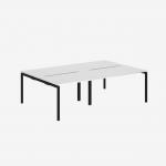 Bisley Office Desk With Goalpost Frame And 1200mm Desktop – 4 Person 