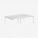 Bisley Office Desk With Goalpost Frame And 1200mm Desktop – 4 Person 