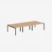 Bisley Office Desk With Goalpost Frame And 1200mm Desktop – 6 Person 