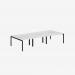 Bisley Office Desk With Goalpost Frame And 1200mm Desktop – 6 Person 