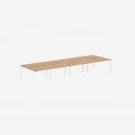Bisley Office Desk With Goalpost Frame And 1200mm Desktop – 8 Person 