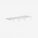 Bisley Office Desk With Goalpost Frame And 1200mm Desktop – 8 Person 