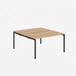 Bisley Office Desk With Goalpost Frame And 1400mm Desktop – 2 Person 