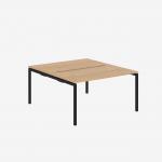 Bisley Office Desk With Goalpost Frame And 1400mm Desktop – 2 Person 