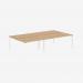 Bisley Office Desk With Goalpost Frame And 1400mm Desktop – 4 Person 
