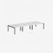 Bisley Office Desk With Goalpost Frame And 1400mm Desktop – 6 Person 