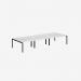 Bisley Office Desk With Goalpost Frame And 1400mm Desktop – 6 Person 