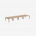 Bisley Office Desk With Goalpost Frame And 1400mm Desktop – 8 Person 