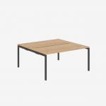 Bisley Office Desk With Goalpost Frame And 1600mm Desktop – 2 Person 