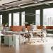 Bisley Office Desk With Goalpost Frame And 1600mm Desktop – 4 Person 