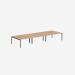 Bisley Office Desk With Goalpost Frame And 1600mm Desktop – 6 Person 