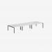 Bisley Office Desk With Goalpost Frame And 1600mm Desktop – 6 Person 