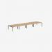 Bisley Office Desk With Goalpost Frame And 1600mm Desktop – 8 Person 