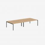 Bisley Office Desk With Goalpost Frame And 1800mm Desktop – 4 Person 