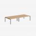 Bisley Office Desk With Goalpost Frame And 1800mm Desktop – 4 Person 