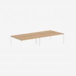 Bisley Office Desk With Goalpost Frame And 1800mm Desktop – 4 Person 