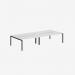 Bisley Office Desk With Goalpost Frame And 1800mm Desktop – 4 Person 