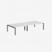 Bisley Office Desk With Goalpost Frame And 1800mm Desktop – 4 Person 
