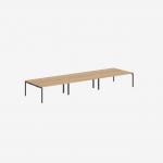 Bisley Office Desk With Goalpost Frame And 1800mm Desktop – 6 Person 