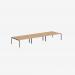 Bisley Office Desk With Goalpost Frame And 1800mm Desktop – 6 Person 
