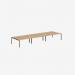 Bisley Office Desk With Goalpost Frame And 1800mm Desktop – 6 Person 