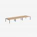 Bisley Office Desk With Goalpost Frame And 1800mm Desktop – 6 Person 