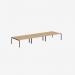 Bisley Office Desk With Goalpost Frame And 1800mm Desktop – 6 Person 