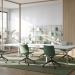 Bisley Office Desk With Goalpost Frame And 1800mm Desktop – 6 Person 