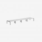 Bisley Office Desk With Goalpost Frame And 1800mm Desktop – 8 Person 