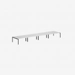Bisley Office Desk With Goalpost Frame And 1800mm Desktop – 8 Person 