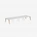 Bisley Office Desk With Timber Frame And 1200mm Desktop – 8 Person 