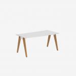 Bisley Office Desk With Timber Frame And 1600mm Desktop – Single 