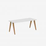 Bisley Office Desk With Timber Frame And 1800mm Desktop – Single 