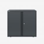 Bisley 800mm wide Essentials Office Cupboard (1 shelf) Anthracite Grey