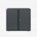Bisley 800mm wide Essentials Office Cupboard (1 shelf) Anthracite Grey