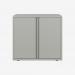 Bisley 800mm wide Essentials Office Cupboard (1 shelf) Light Grey