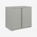 Bisley 800mm wide Essentials Office Cupboard (1 shelf) Light Grey