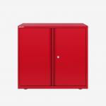 Bisley 800mm wide Essentials Office Cupboard (1 shelf) Cardinal Red