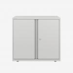 Bisley 800mm wide Essentials Office Cupboard (1 shelf) Traffic White
