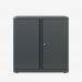 Bisley 800mm wide Essentials Office Cupboard (1 shelf) Anthracite Grey