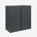 Bisley 800mm wide Essentials Office Cupboard (1 shelf) Anthracite Grey