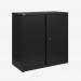 Bisley 800mm wide Essentials Office Cupboard (1 shelf) Black