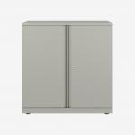 Bisley 800mm wide Essentials Office Cupboard (1 shelf) Light Grey
