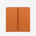 Bisley 800mm wide Essentials Office Cupboard (1 shelf) Bisley Orange