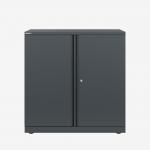 Bisley 800mm wide Essentials Office Cupboard (1 shelf) Anthracite Grey