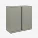 Bisley 800mm wide Essentials Office Cupboard (1 shelf) Goose Grey